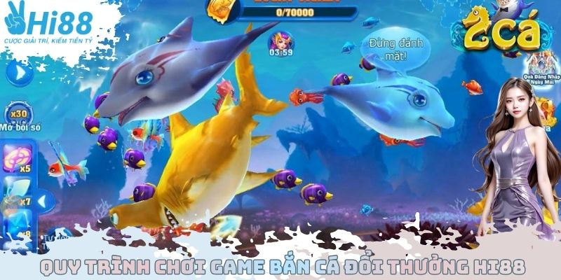 Quy trình chơi Game bắn cá đổi thưởng Hi88